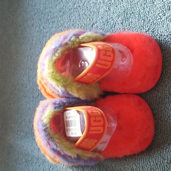 UGG Toddler Fluff Yeah Slide Cali Collage - Picture 2 of 6